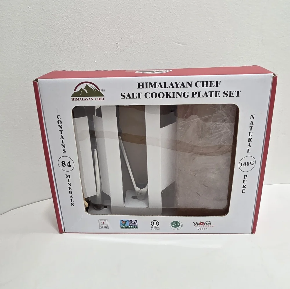 HIMALAYAN CHEF SALT COOKING PLATE SET